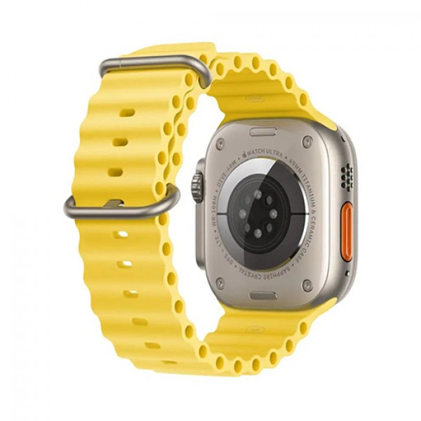 Cиліконовий ремінець Ocean Band для Apple Watch 38mm|40mm|41mm (Yellow)