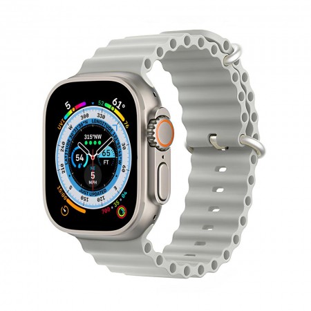 Cиліконовий ремінець Ocean Band для Apple Watch 42mm|44mm|45mm|49mm (Pebble)