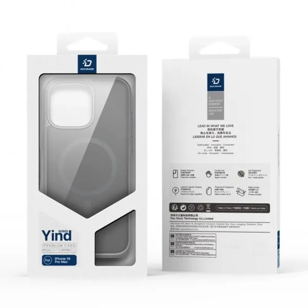 Чехол Dux Ducis Yind Series для iPhone 16 Pro (Grey)